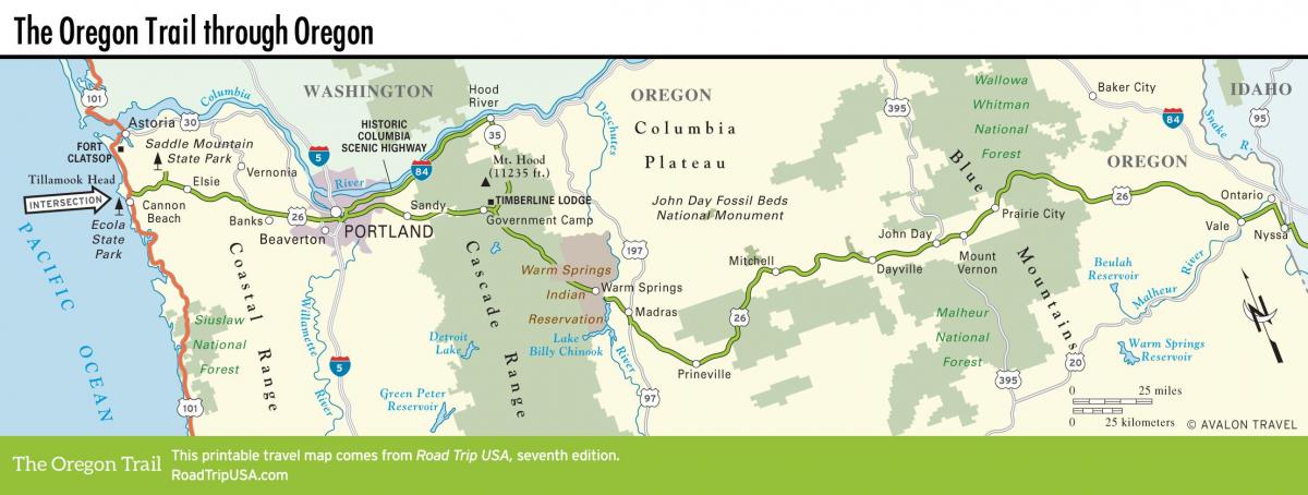 mapa de Portland rutes