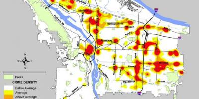Portland delicte mapa