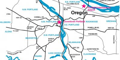 Zona de Portland mapa