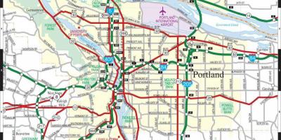 Mapa de Portland o zona